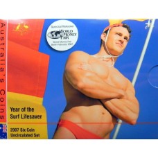 AUSTRALIA 2007 . ERROR MINT SET . ROYAL WEDDING FIFTY CENTS